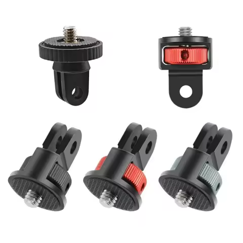 1/4 Screw Converter Tripod Mini Adapter for Gopro 12 11 10 9 8 7 Eken Sjcam Insta360 X2 X3 R DJI Act