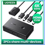 KVM Switch 2.0 Hdmi UGREEN 50744 CM200 (with 2 usb cables)
