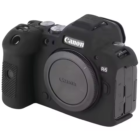 R6II R6III Silicone Cover Rubber Silicone Camera Case Cover Skin for Canon R6II Mark II III Black Re