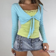 Women's Solid Color Cropped Cardigan - Knitted Bolero Jacket