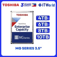 Toshiba MG Series 3.5" Enterprise HDD - 4TB / 6TB / 8TB / 10TB - SATA 6Gbit/s 7200RPM itw