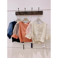 Clearance 19ss Sleeve Transparent Knit Cardigan 6382