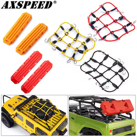AXSPEED RC Car Luggage Net Fuel Tank Oil Pot Anti Skid Plate for 1/18 1/24 TRX4M Axial SCX24 FCX24 S