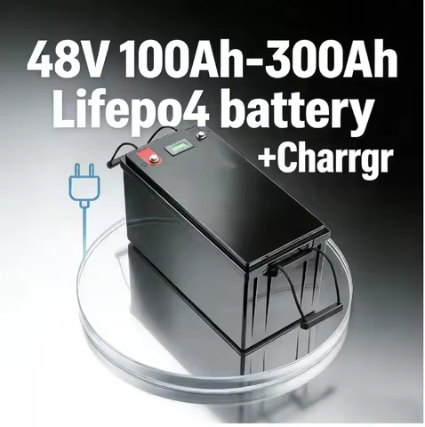 48V LiFePO4 Battery 100Ah 200Ah 300Ah LiFePO4 Lithium Battery Solar Battery RV Battery Off-Grid Batt