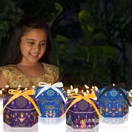 [Ready Stock] Mulit Style 12PCS Diwali in India Deepavali Wandeng Festival Party Gift Candy Hexagona