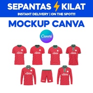Mockup Jersey Editable Canva Template | Design Jersey Custom