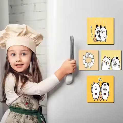 Cute J-Joke Bear Fridge Magnet Photo Personalized For Office Family Kitchen Refrigerator Friends Gif