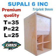 Supali 6 inch speaker box, 9mm smooth plywood, 2 sides.