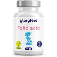 Folic Acid Tablets - 400µg Pure Vitamin B9 - Developed for the 1st Trimester (3 Months) of Pregnancy