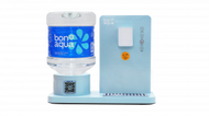 Bonaqua® 迷你溫熱座檯水機 (灰藍色)連飛雪礦物質水4.8升迷你桶 x 16