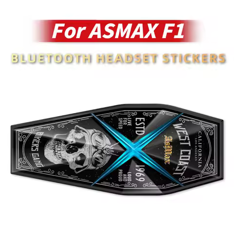 For ASMAX F1 Headphone Stickers, F1 Accessories, Decorative Protective Decals, Anti-Scratch Vinyl Sk