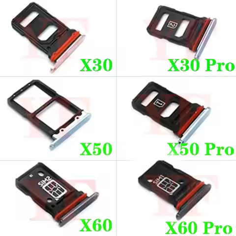 Sim Tray Holder For Vivo X30 / X30 Pro / X50 / X50 Pro / X60 / X60 Pro SIM Card Tray Slot Holder Ada