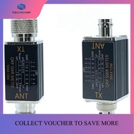 TECHCHIP-SWR Meter Power Meter 1-30mhz 10W Standing Wave Meter Power Meter 6 LED Indicators Portable