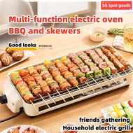 ✨SG In stock✨ Household electric barbecue grill BBQ stove barbecue grill Electric griddle Outdoor indoor grill pan Kebab