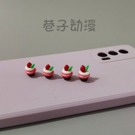 Bulk Daily Order Strawberry Cake Biscuits Snacks Candy Toys Cream Mobile Phone Micro Landscape Figur