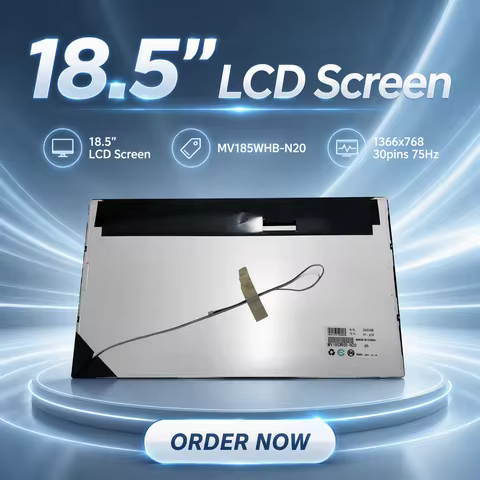 Original 18.5" LCD Screen LC185EXN-SCA1 M185XW01 V8 MV185WHB-N20 METJ185-H 1366x768 30 Pins LCD Disp