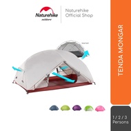 TENDA Naturehike Mongar Tent Capacity 1 2 3 Person 210T 20D Camping Ultralight Dome Double Layer 2P 