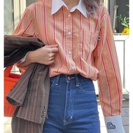 ENDOFMARCH WINSTON SHIRT 〰️ เสื้อเชิ้ตลายริ้ว 2 สี ผ้า Cotton 100%