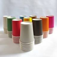 10 pcs Colorful Plain Cups Plain Paper Cups 9oz HOT Colorful Paper Cups