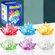 Crystal Aquarium for Kids, Including Growing Amazing Rocks, Aquarium and Bonus Posters, DIY Crystal 
