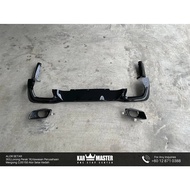 BMW F44 MP Rear Diffuser with Exhaust Tip Black