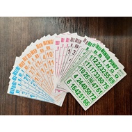 100 Pcs Bingo Playing Card Paper Material Good Quality
