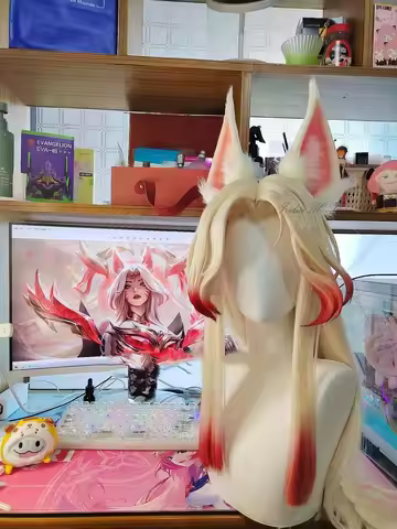 Irelia H Store LOL Immortal Ahri's wig pre styled wig Cosplay wig