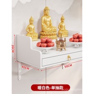 Buddhist Altar Home Use Shrine Cabinet Wall-Mounted Light Luxury Small Shelf God Shrine Guanyin Bodh