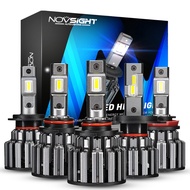 Novsight F03 9006 9005 H4 H11 H7 Super Bright Car LED Headlight HB2 HB3 HB4 9003 80W 14400LM - White