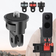 【konouyo】Aluminum 1/4 inch Screw Tripod Adapter 360Rotating Mount Holder For Gopro Insta360 One X2 X3 Action 3 Camera Accessories