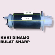 MESIN Sharp WASHING MACHINE DRYER DYNAMO SPRING FOOT 7,8 CM ROUND