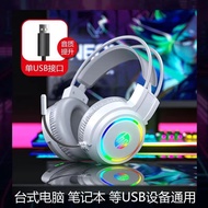 HP/HP/HP H100 Computer Headset Headset USB Desktop Laptop Computer Headset Internet Cafe Game/7.3 W