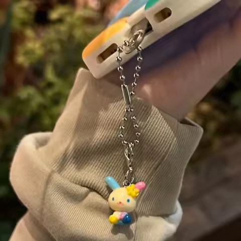 Japanese Style Usahana Lanyard Cute Sweet Bow Phone Strap Diy Phone Case Ccd Charm Ornament Accessor