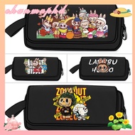 CHANMVPHD Pencil Cases, Large Capacity Cute Cartoon Labubu Pencil Bag, Fashion Storage Bag