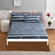 Heureux hot sell cadar fitted bedsheet single queen king size cotton fabric green color music patter