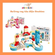 Onshine Magnetic Train Track – Magnetic Track Assembly Set for Children