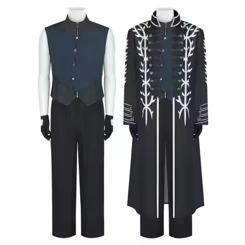 Man Vergil Cosplay Costume Devil Dark Slayer May Cry Disguise Halloween Carnival Cosplay Vergil Cust