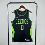 25賽季Celtics City Edition NBA球衣 #0 Tatum #7 Brown #8 Porzingis