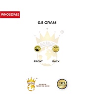 ◈Pure Gold 9999 Solid Gold Bean 小金豆 0.5g1g2g3g (High Polish) (Free Bottle)♗