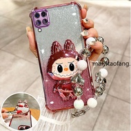 Case For Samsung A12 A22 4G M12 M22 M32 Phone case Four Corner Airbag Cute Cartoon Stand with Hand S