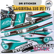 LAGENDA 115Z STICKER STIKER YAMAHA LAGENDA115 (7) PETRONAS 115ZR 115 SRL115 FI COVERSET COVER SET KA