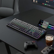 Aula F108 Pro Tri-Mode 104 Keys Customisable Keyboard, Hot-Swappable RGB, 8000mAh, for Gaming & Offi