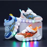 【New Product】Children's Sports Luminous Shoes Cartoon Boy Dinosaur Sports Shoes Girl Mesh Shoes Baby