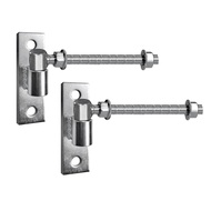 Heavy Duty Gate Hinges for Wood & Metal Gates 8 Inch J Bolt Hinge 2-Pack - Ideal for Farm & Barn Gat