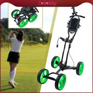 [Lohobby] Golf Cart Foldable Golf Pull Cart Professional 4 Wheel Golf Trolley Quickly