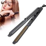 FLYTOP US/EU/UK Plug 2-in-1 Hair Straightener Curler Mini Flat Iron for Bangs Portable Small Wavy Cu