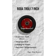 7 inch trolley wheels || 7 inch trolley wheels || Trolley wheels with dead tires