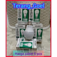 PUTIH CAHAYA Package OF 5 PCS AMASCO OPTIMA LED 5 WATT 7 WATT 9 WATT WHITE LIGHT / YELLOW LIGHT