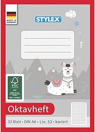 Stylex 40765 octave book A6, 32 sheets, squared