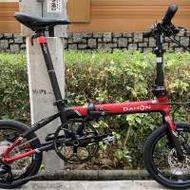 頭柱內摺版 DAHON K3 PLUS 9速 16吋 碟剎 鋁合金 折叠車 送水架前後蛙燈叮叮